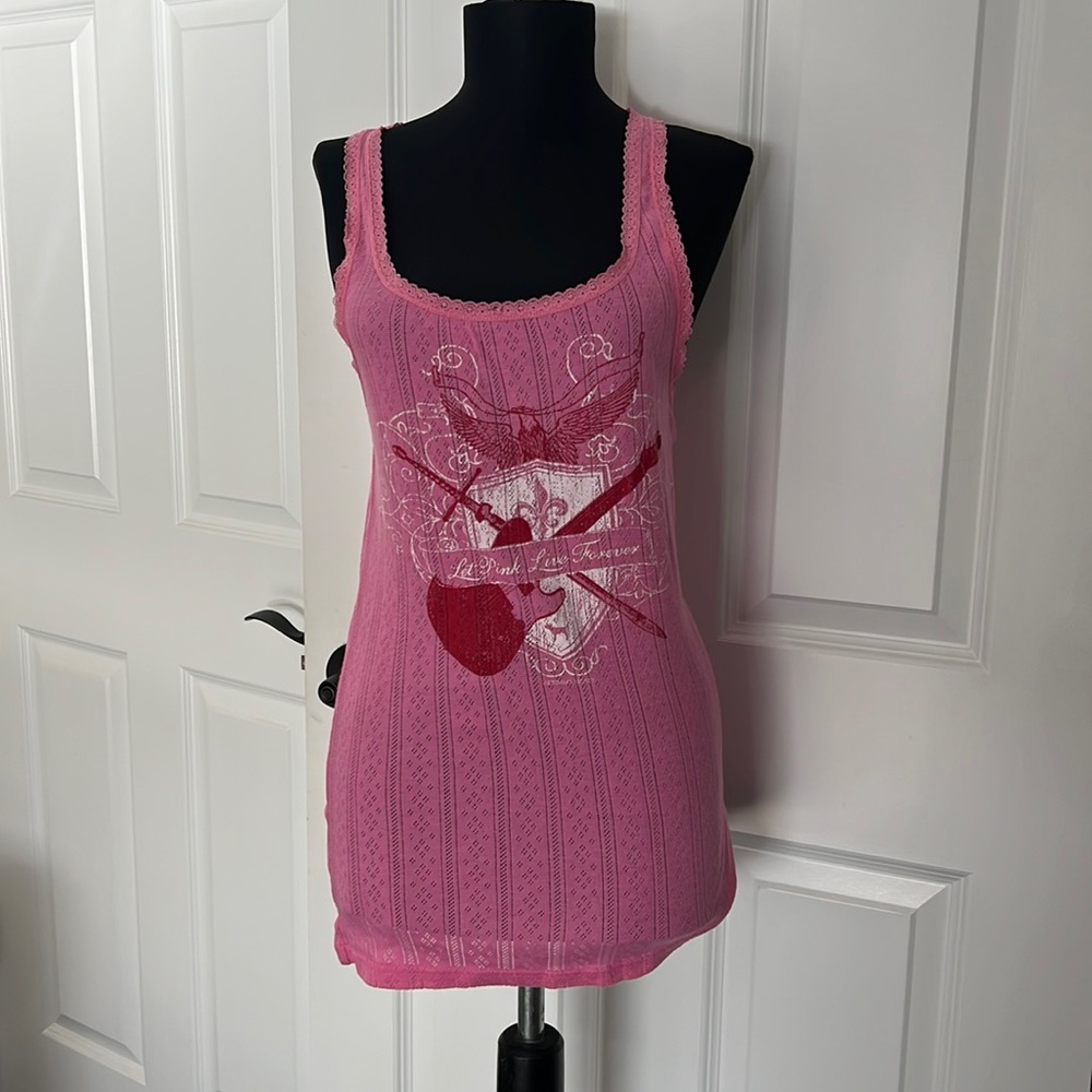 Pink tank top size large